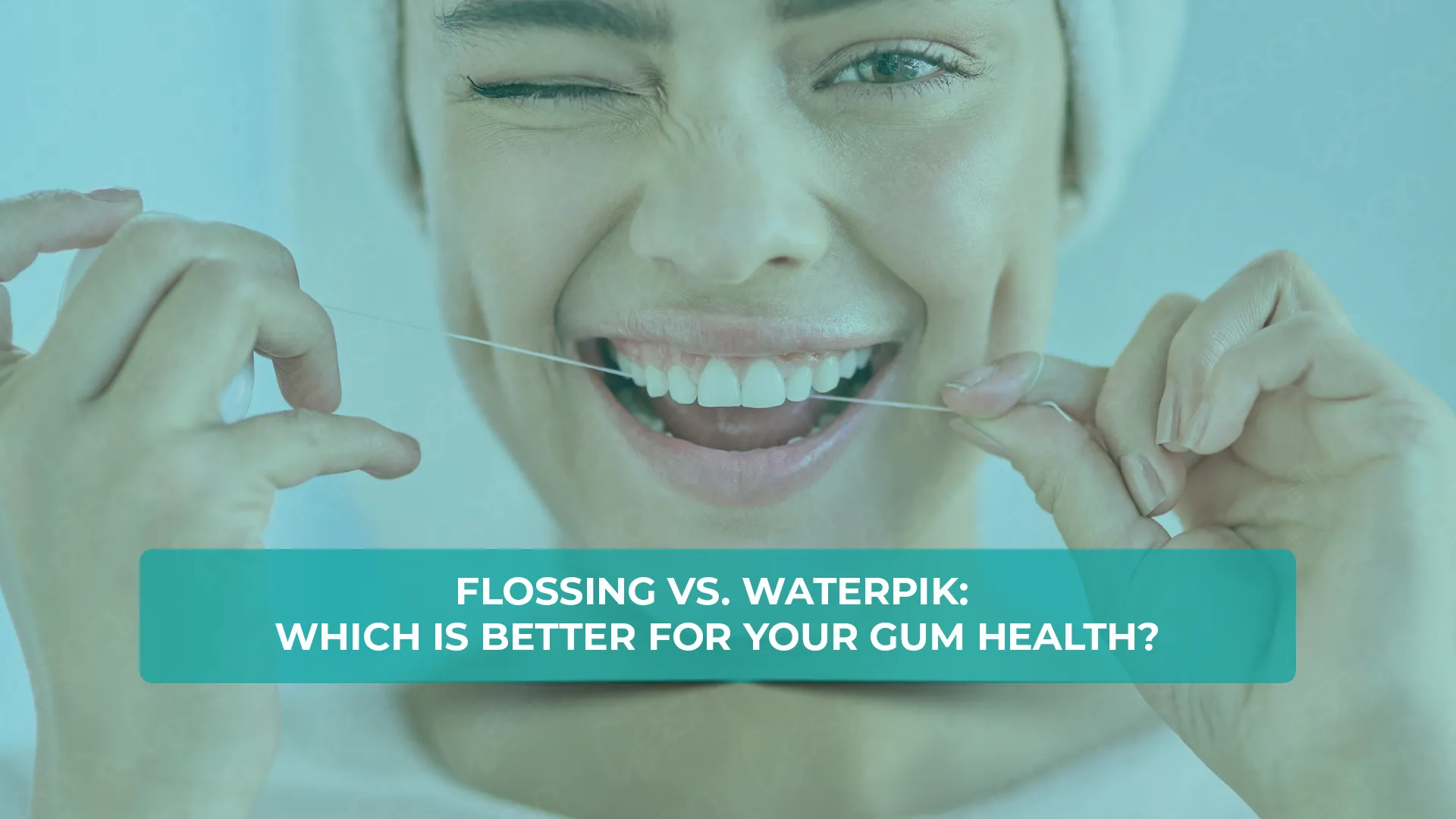 Comparison between traditional flossing and using a Waterpik